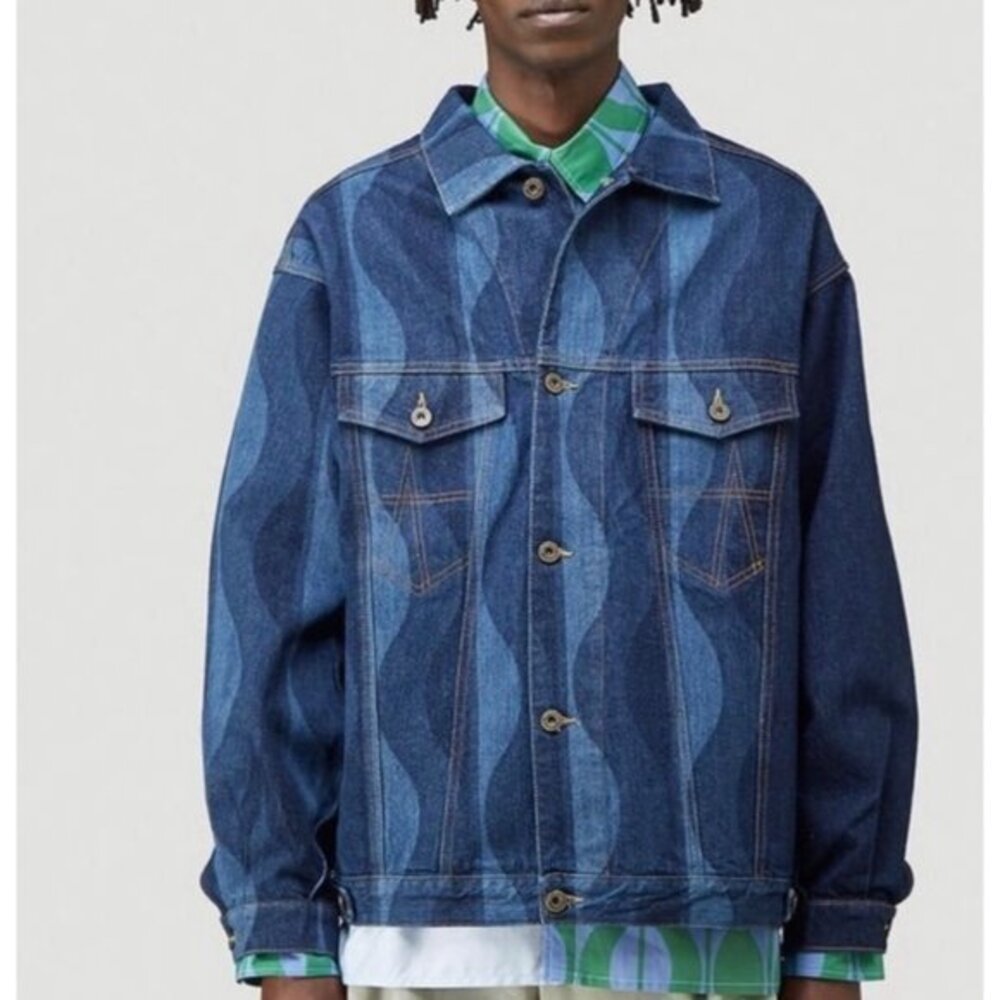 NWOT Ahluwalia Signature Joy Denim Jacket SIZE S